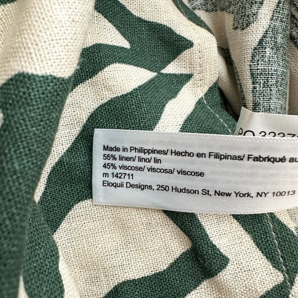 Eloquii Elements Tie Front Linen Blend Animal Print Maxi Dress Size 20 - Picture 11 of 11